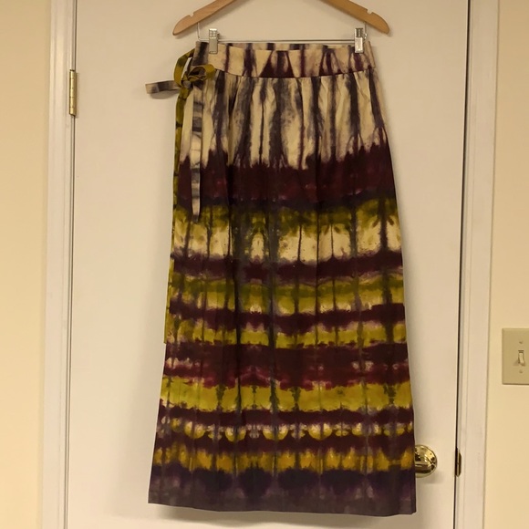 Anthropologie NWOT Heidi Tie-Dye Wrap Skirt Size M - Picture 9 of 11